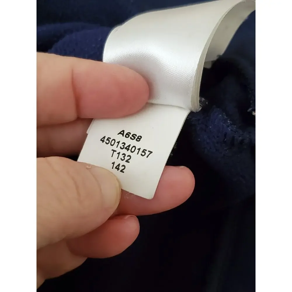 The North Face Men’s XXL Blue Pullover Hoodie Logo Sweatshirt Polyester